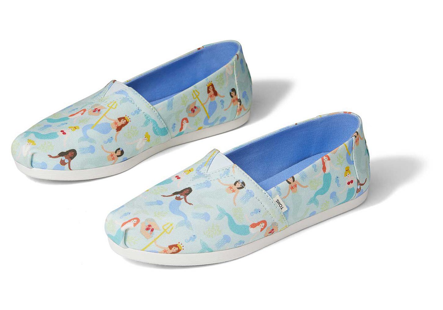 Toms Alpargata Mermaid Party Espadrille Blue - Womens - 41087-JQAL